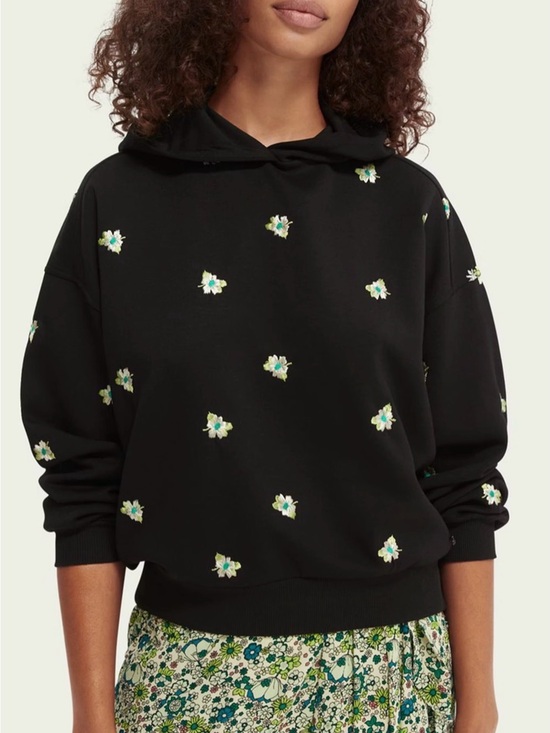 Scotch & Soda Tops - SCOTCH & SODA EMBROIDERED HOODIE